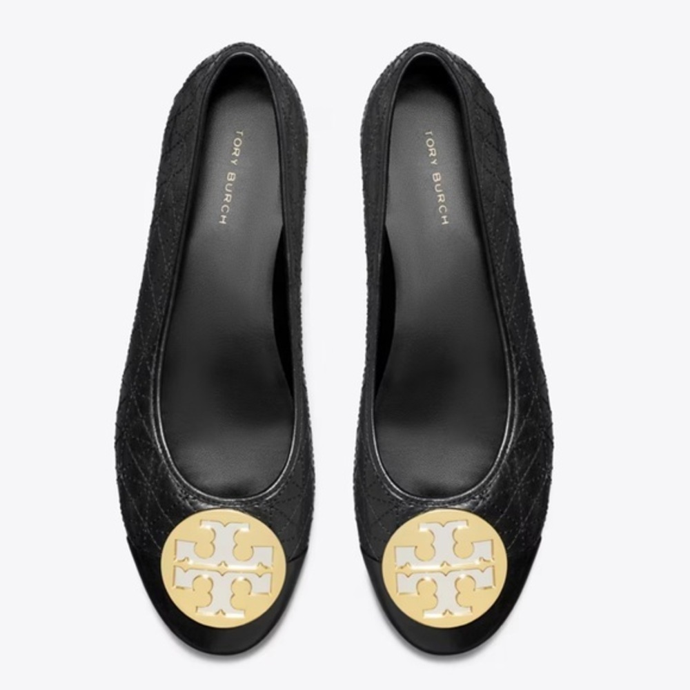 Tory Burch CLAIRE CAP-TOE QUILTED BALLET
